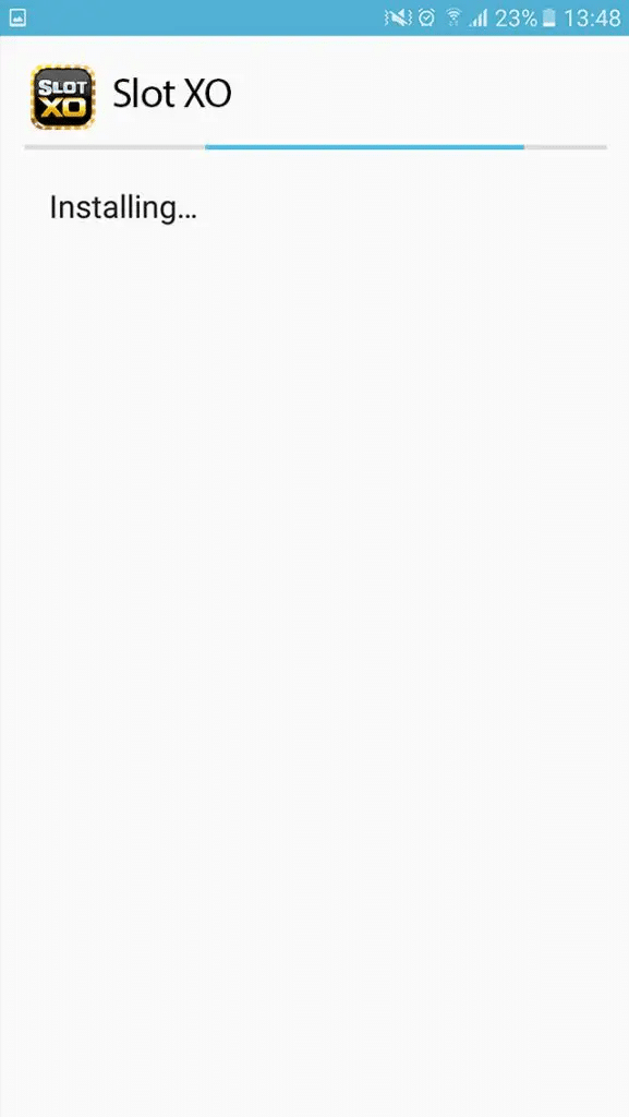 STEP 5 รอการติดตั้งแอพพลิเคชั่นลงบนมือถือ