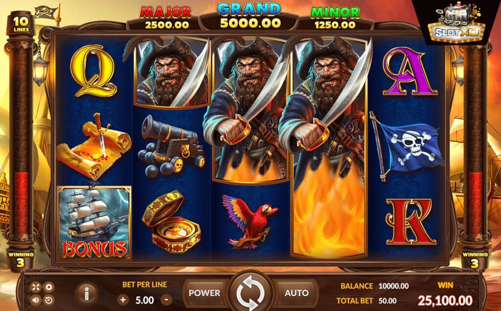 ทดลองเล่น BlackBeard Legacy 1 ตัวอย่างสล็อต BlackBeard Legacy