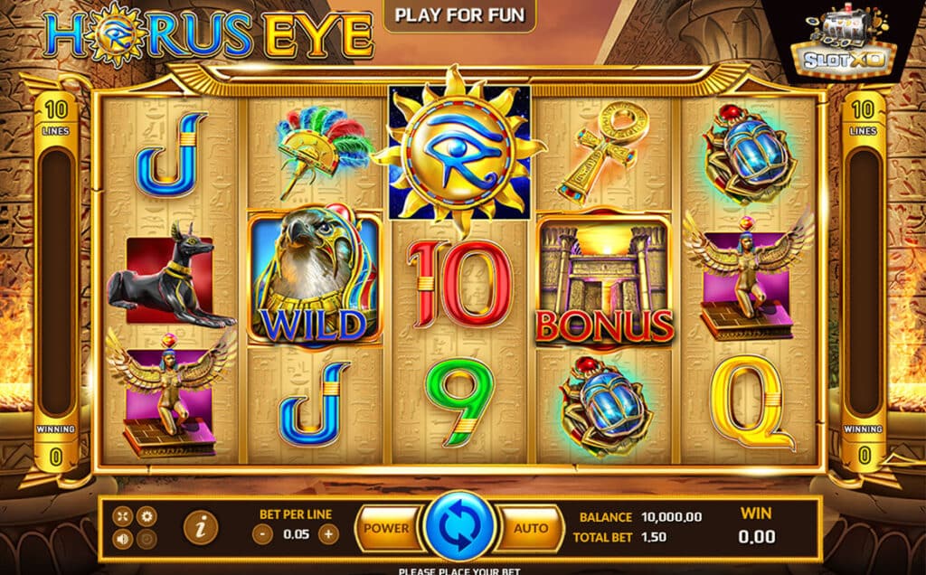 ทดลองเล่น Horus Eye 1 ตัวอย่างสล็อต Horus Eye