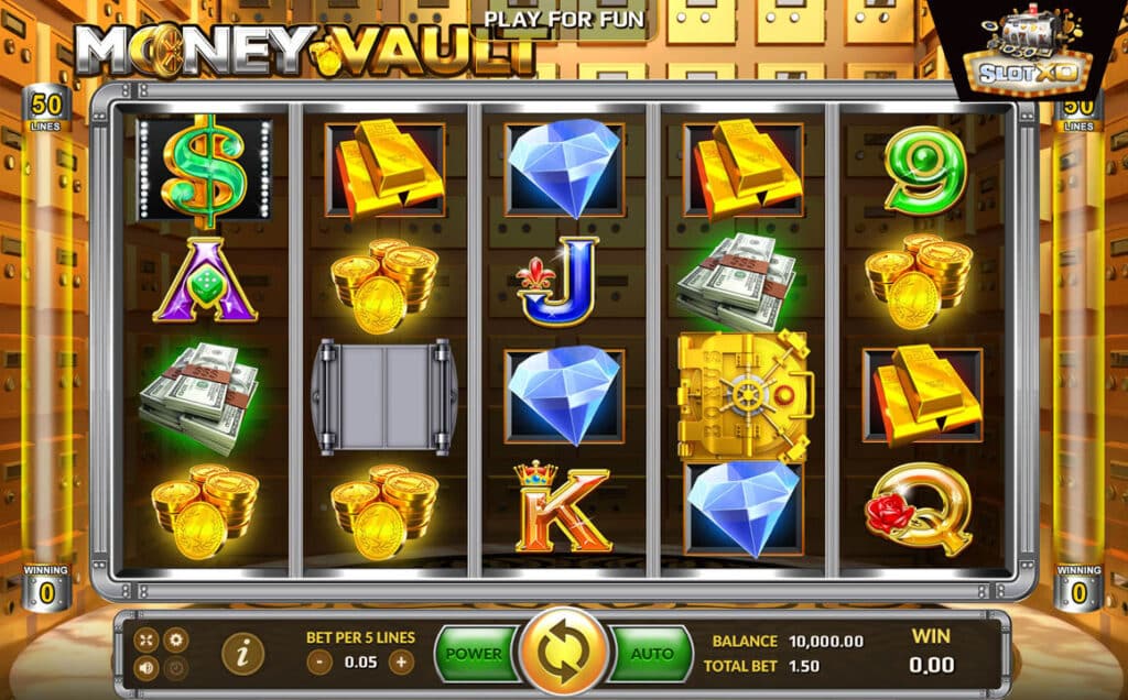 ทดลองเล่น Money Vault 1 ตัวอย่างสล็อต Money Vault