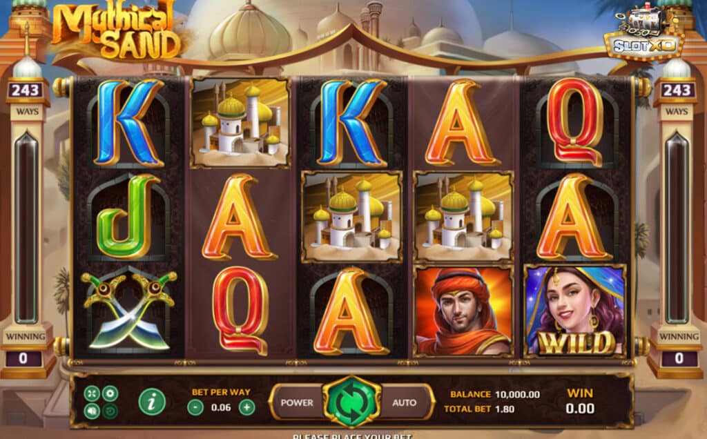 ทดลองเล่น Mythical Sand 1 ตัวอย่างสล็อต Mythical Sand