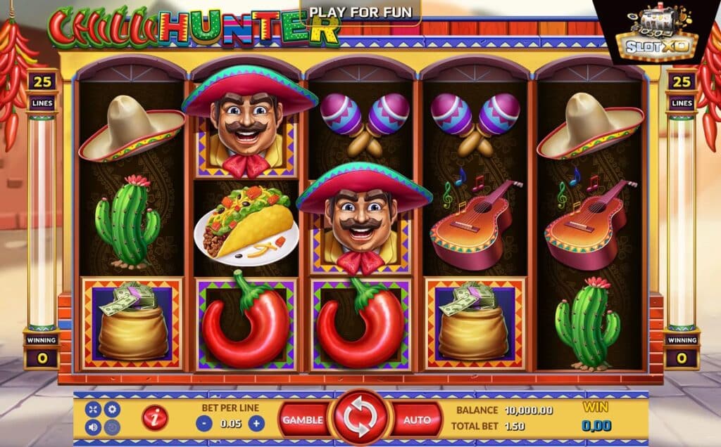 ตัวอย่างสล็อต Chilli Hunter