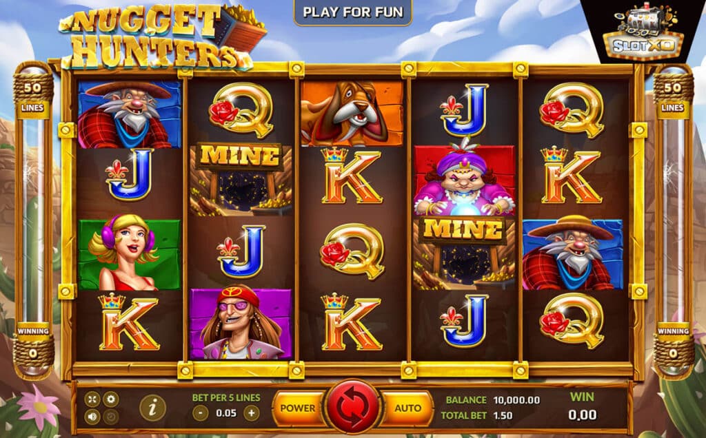 ตัวอย่างสล็อต Nugget Hunters
