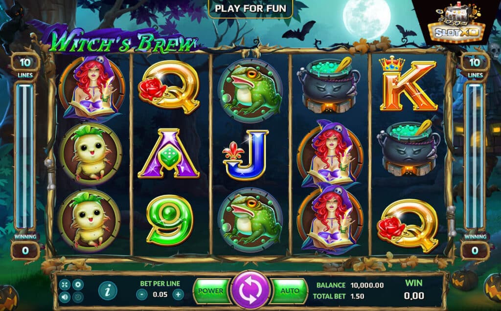 ตัวอย่างสล็อต Witchs Brew