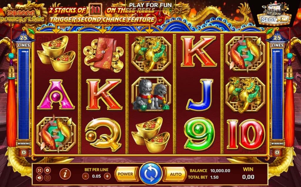 ทดลองเล่น Dragon Powerflame 1 ตัวอย่างสล็อต Dragon Powerflame