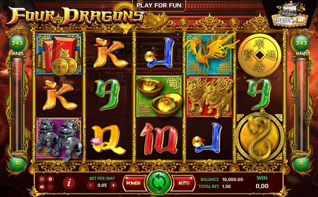ทดลองเล่น Four Dragons 1 ตัวอย่างสล็อต Four Dragons