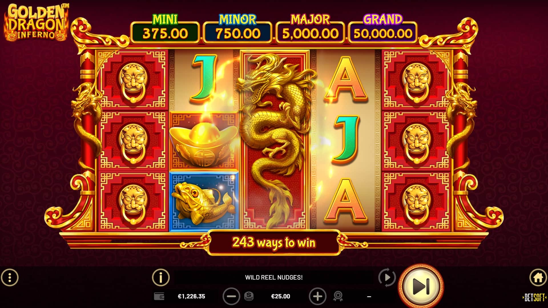 ตัวอย่างเกม Golden Dragon