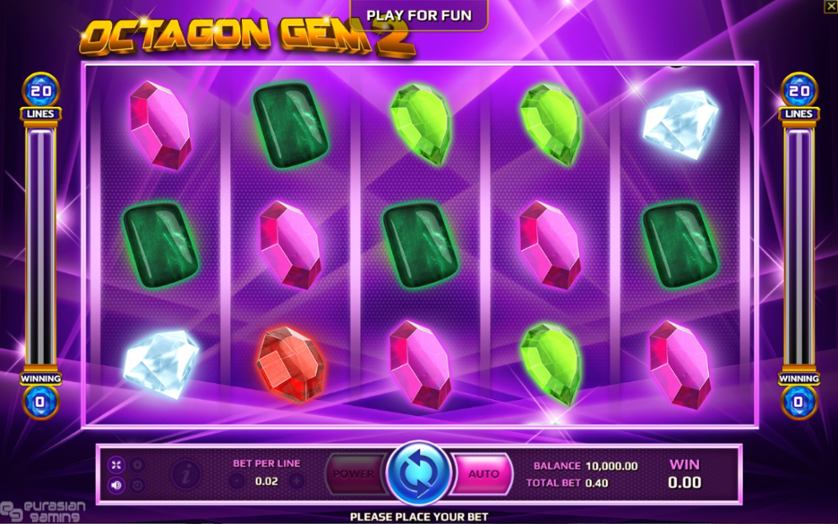 ตัวอย่างเกม Octagon Gem 2