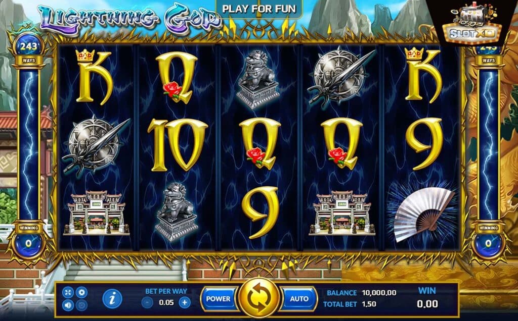 ตัวอย่างสล็อต Lightning God