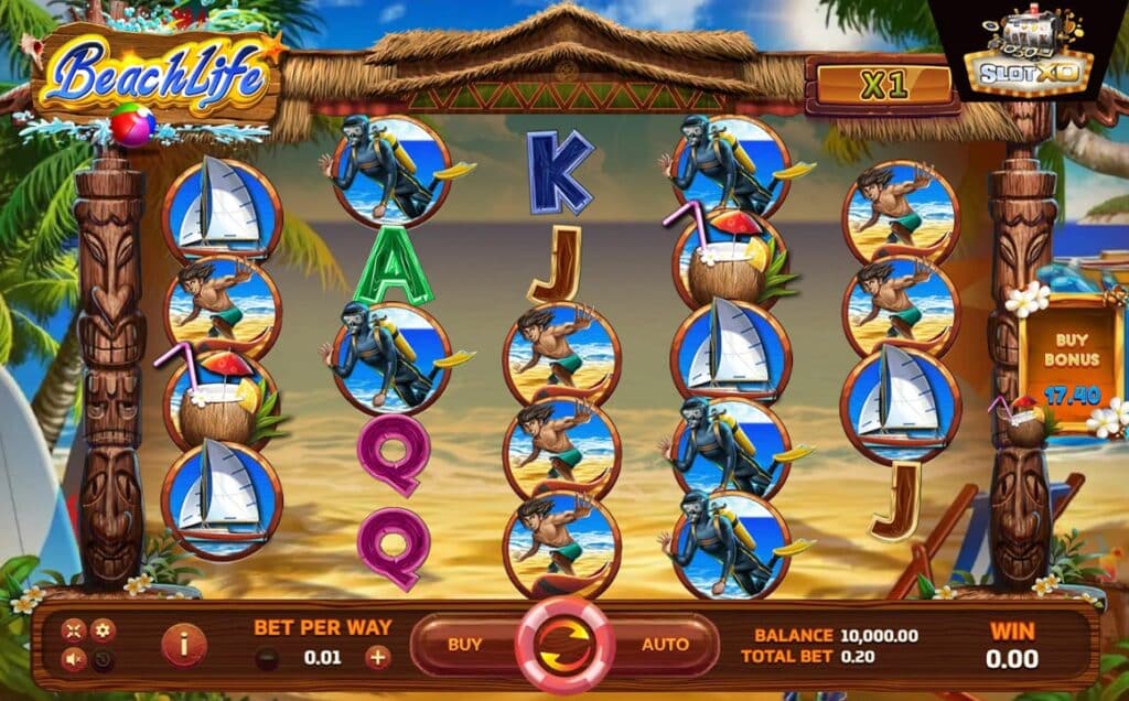 ตัวอย่างสล็อต Beach Life