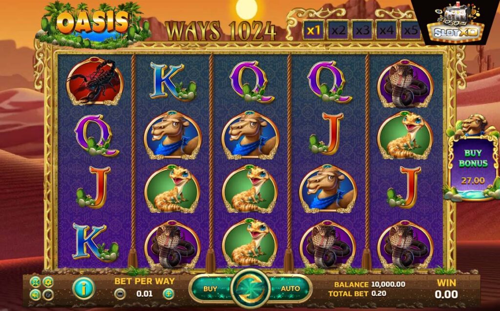 ตัวอย่างสล็อต Oasis