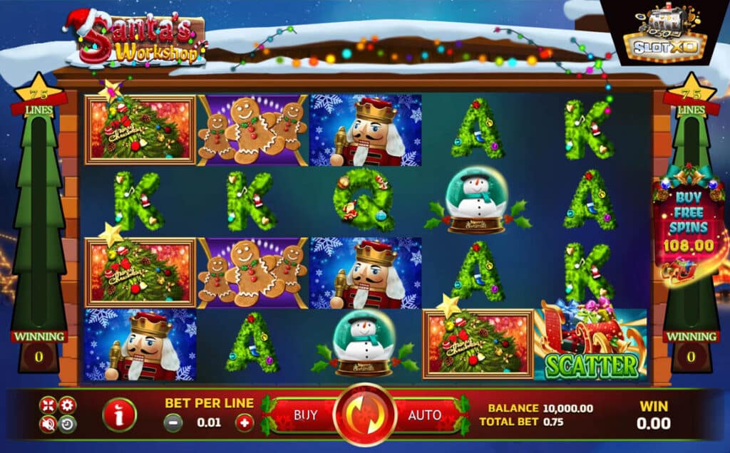 ตัวอย่างสล็อต Santa’s Workshop
