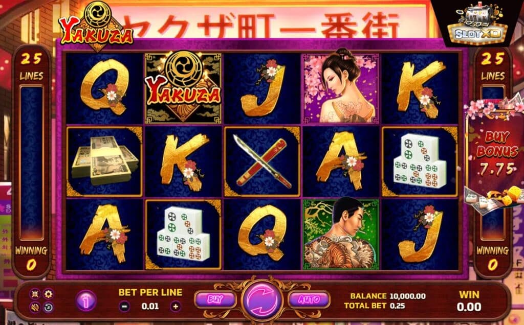 ตัวอย่างสล็อต Yakuza
